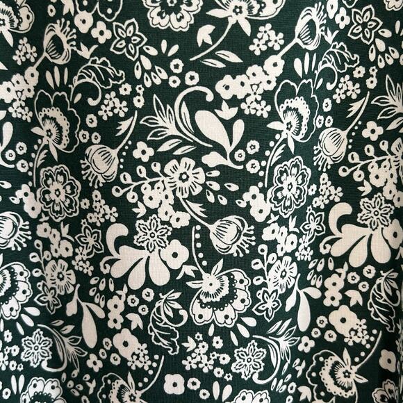 Boden Kelly Green White Ditsy Floral Belted Dress Knee length Size 8 Career Y23 - Picture 8 of 11